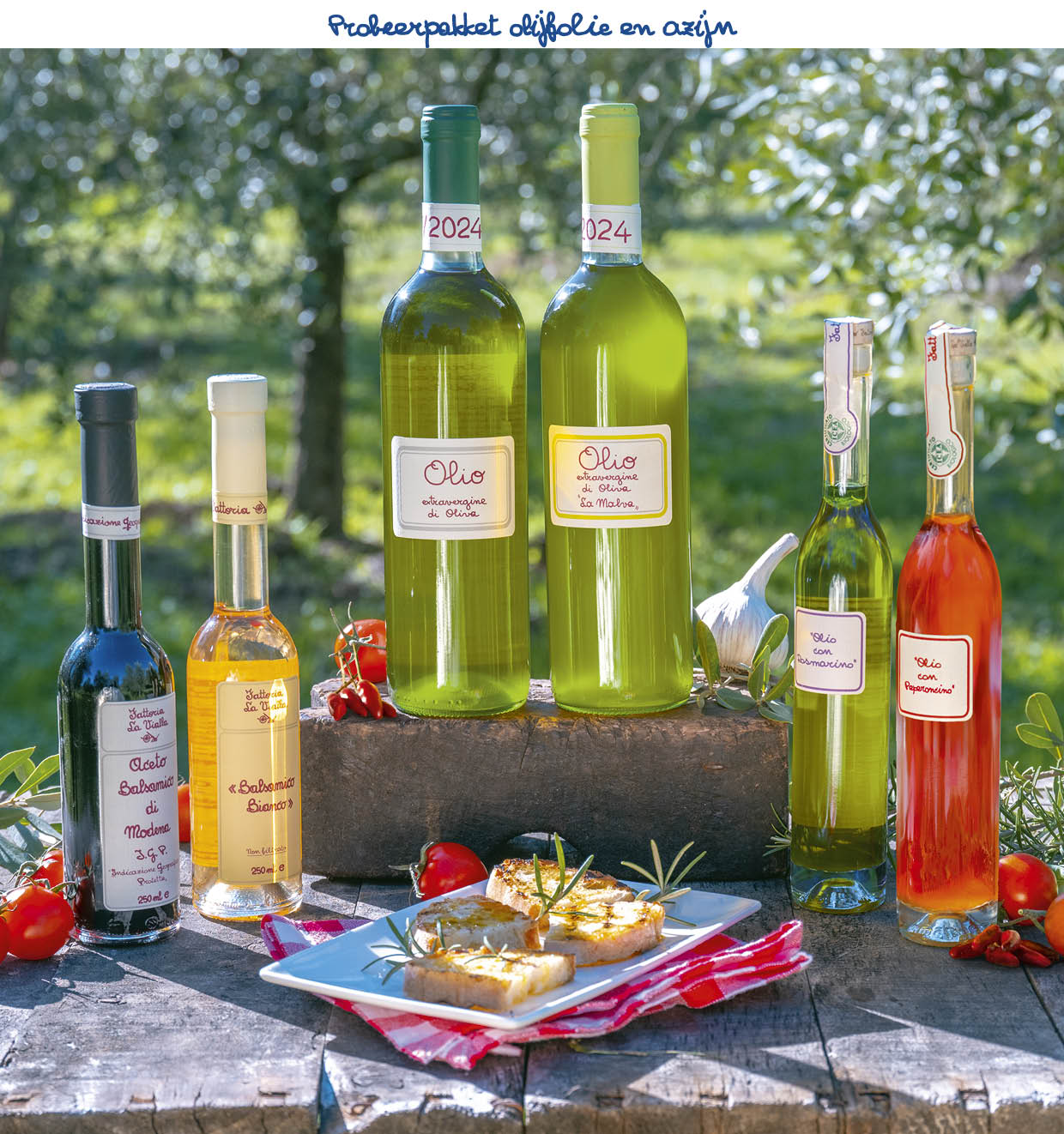  Probeerpakket olijfolie en azijn