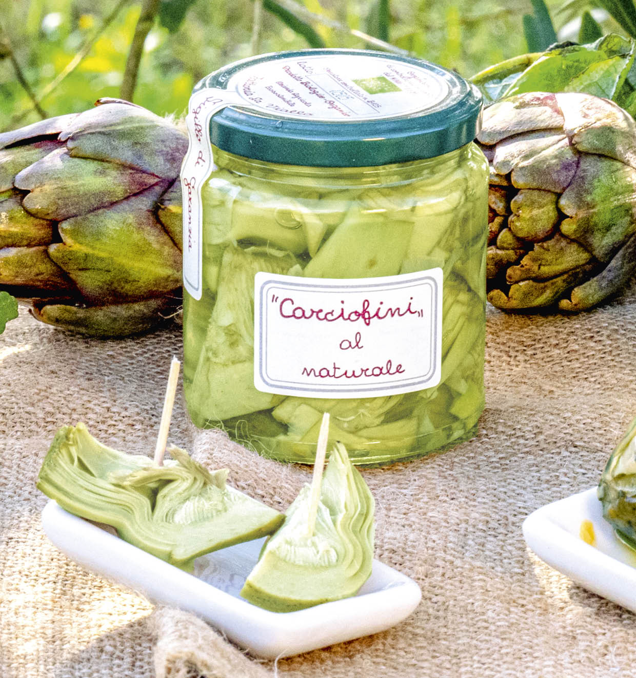 Kleine artisjokken naturel ingelegd