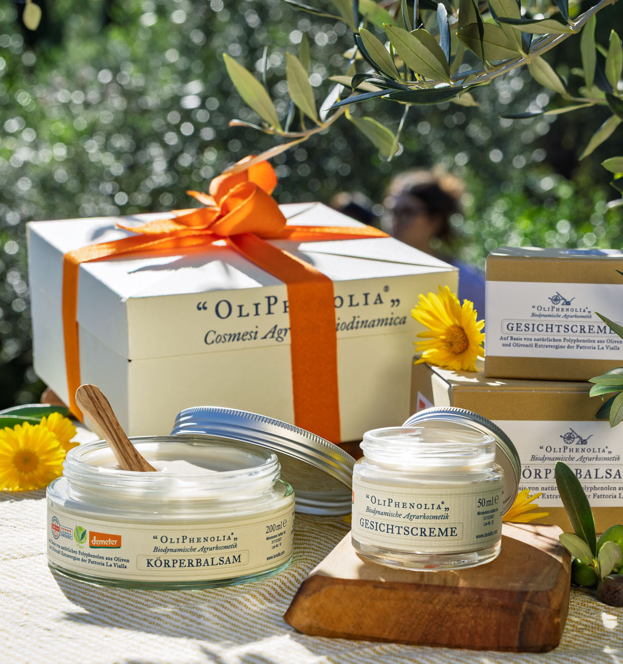 Gesichtscreme und Körperbalsam