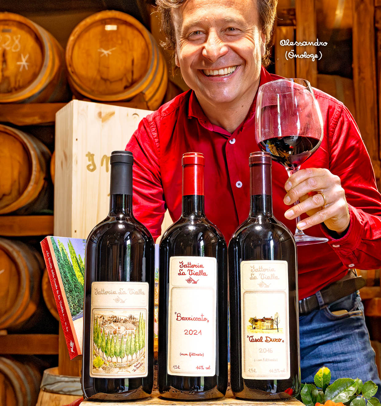 Magnumflaschen in Gold