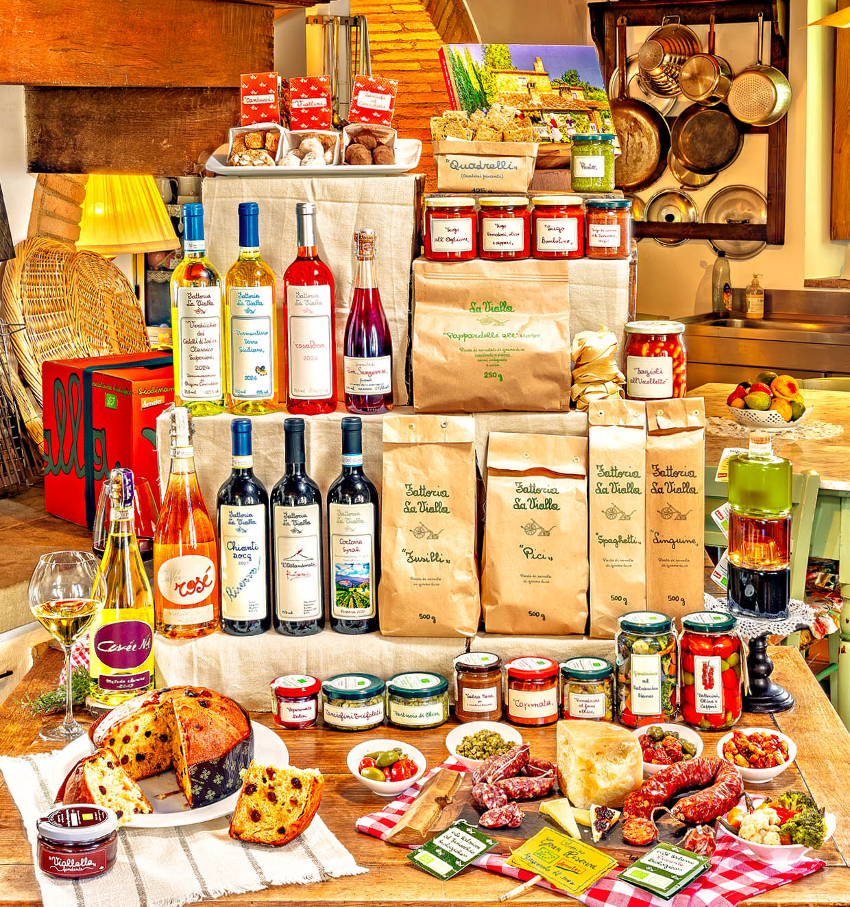 Die große Speisekammer von La Vialla